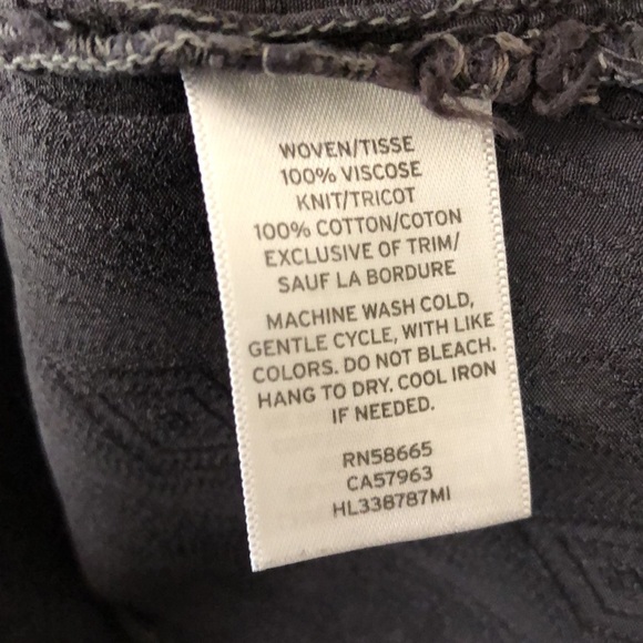 Hinge Embroidered Gray Slip on Dress Size S - Picture 8 of 8